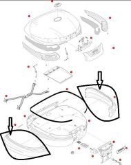 GIVI Z693N902R ÇANTA YAN ÇITA SİYAH (TK) E55