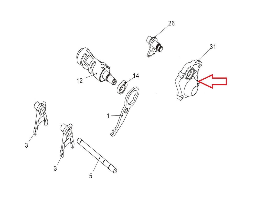 Promax 650L Yarım Ay Dişli Kapağı