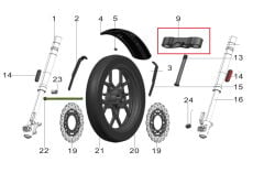 Pılder 125 Ön Alt Mesnet
