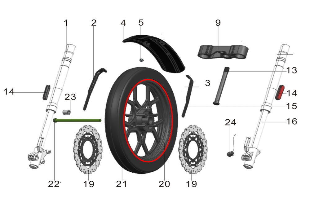 Pılder 125 Ön Jant