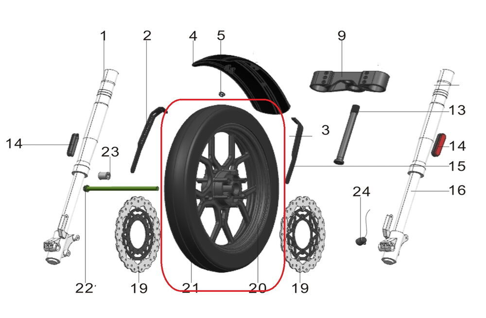 Pılder 125 Ön Lastik Dış
