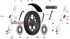 Pılder 125 Ön Teker Mili