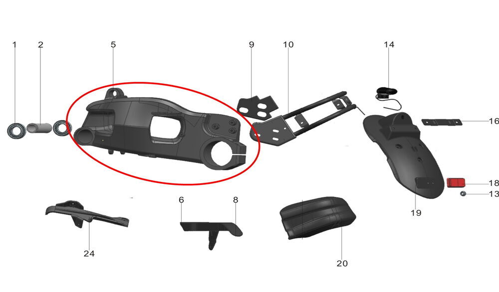 Pılder 125 Arka Maşa