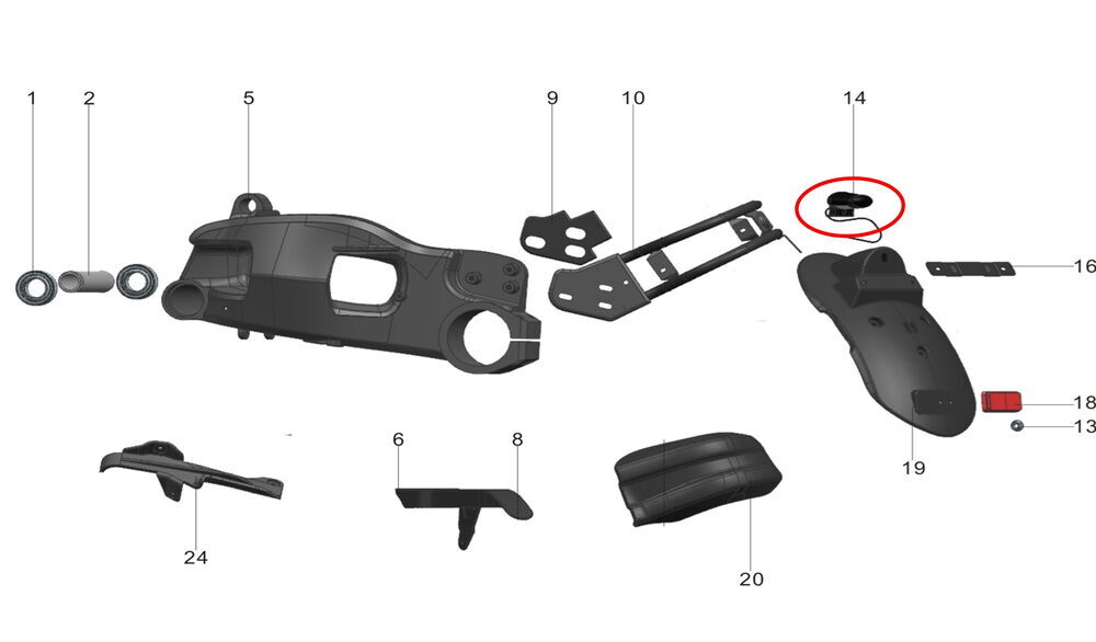 Pılder 125 Plaka Lambası