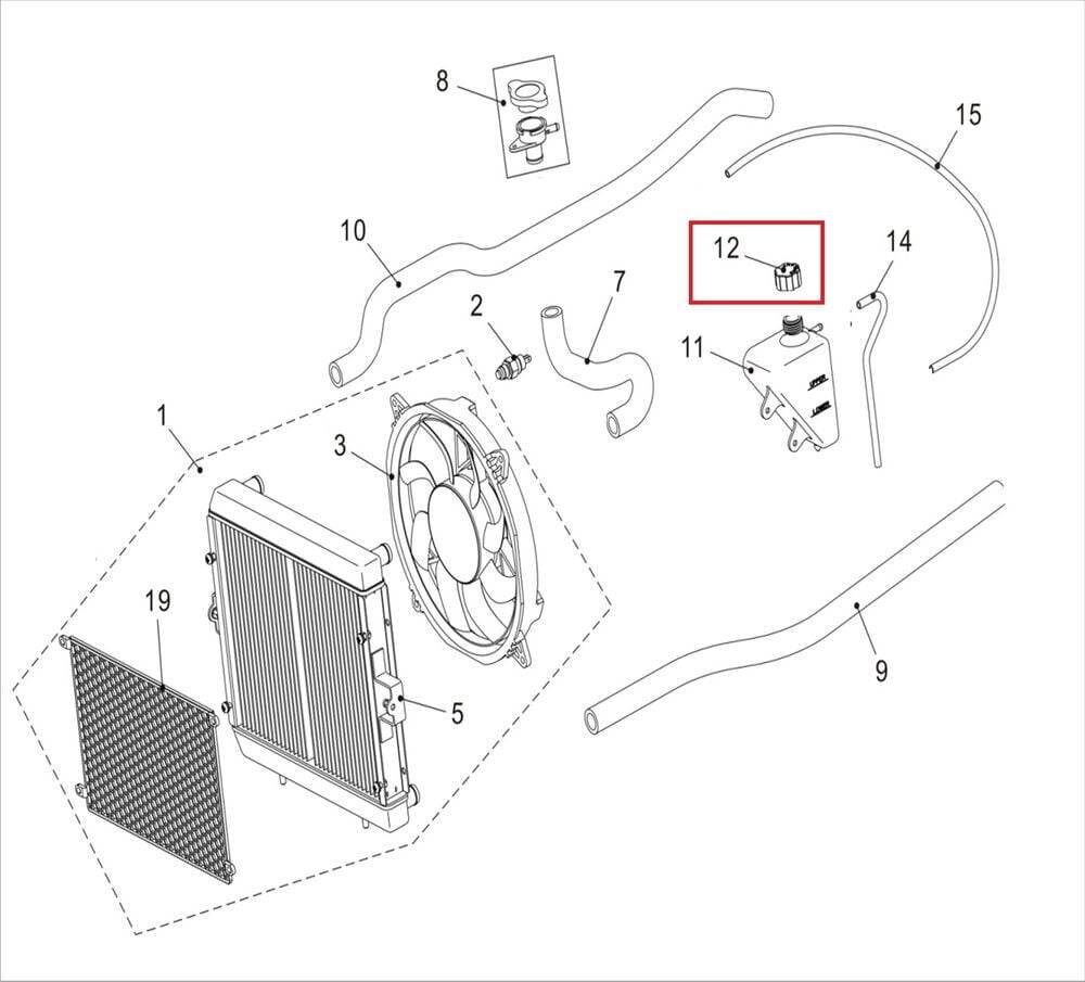 Promax 650L Radyatör Su Hazne Kapağı