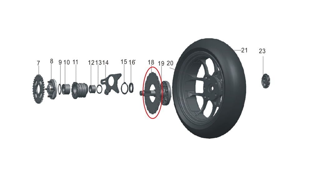 Pılder 125 Arka Disk