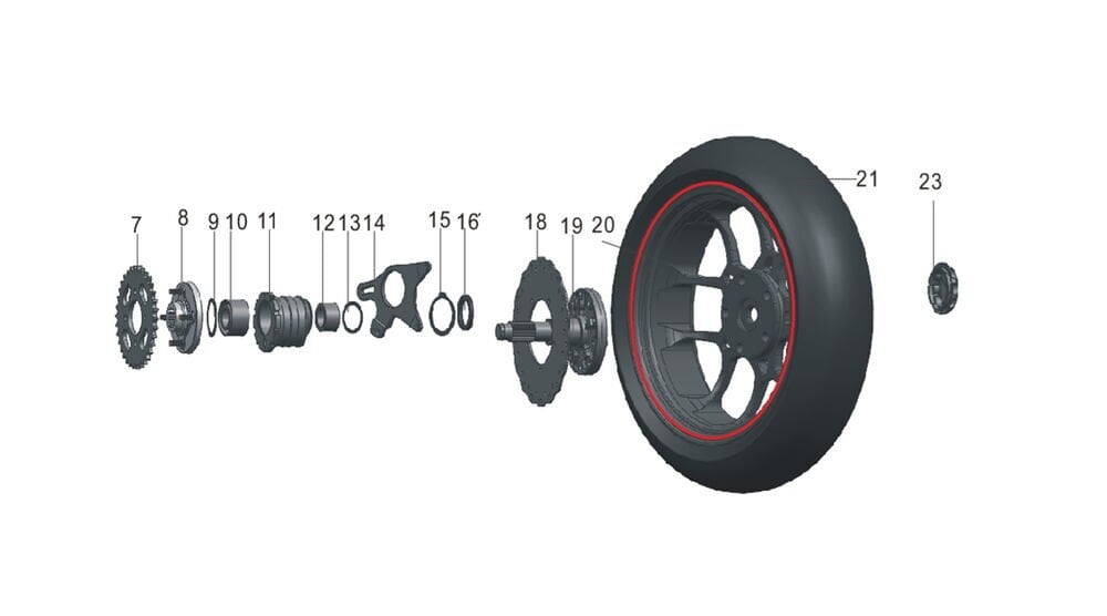 Pılder 125 Arka Jant