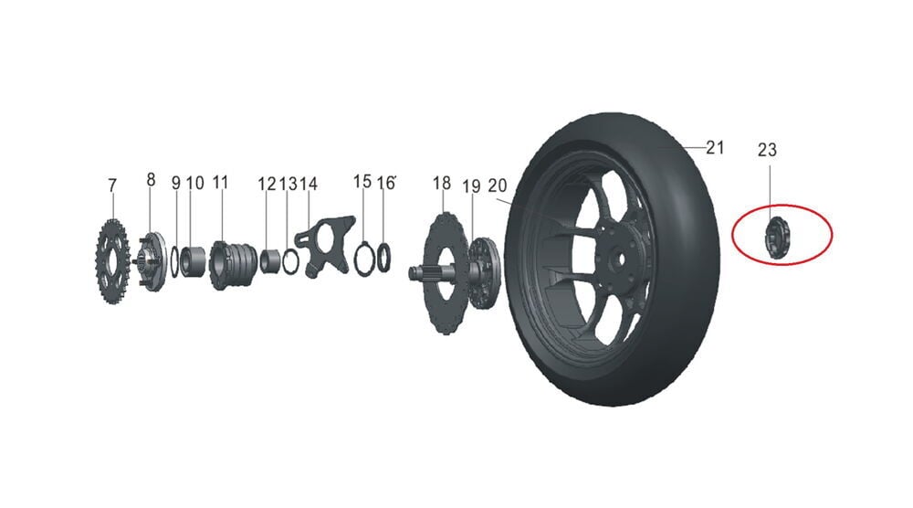 Pılder 125 Arka Jant Kapağı
