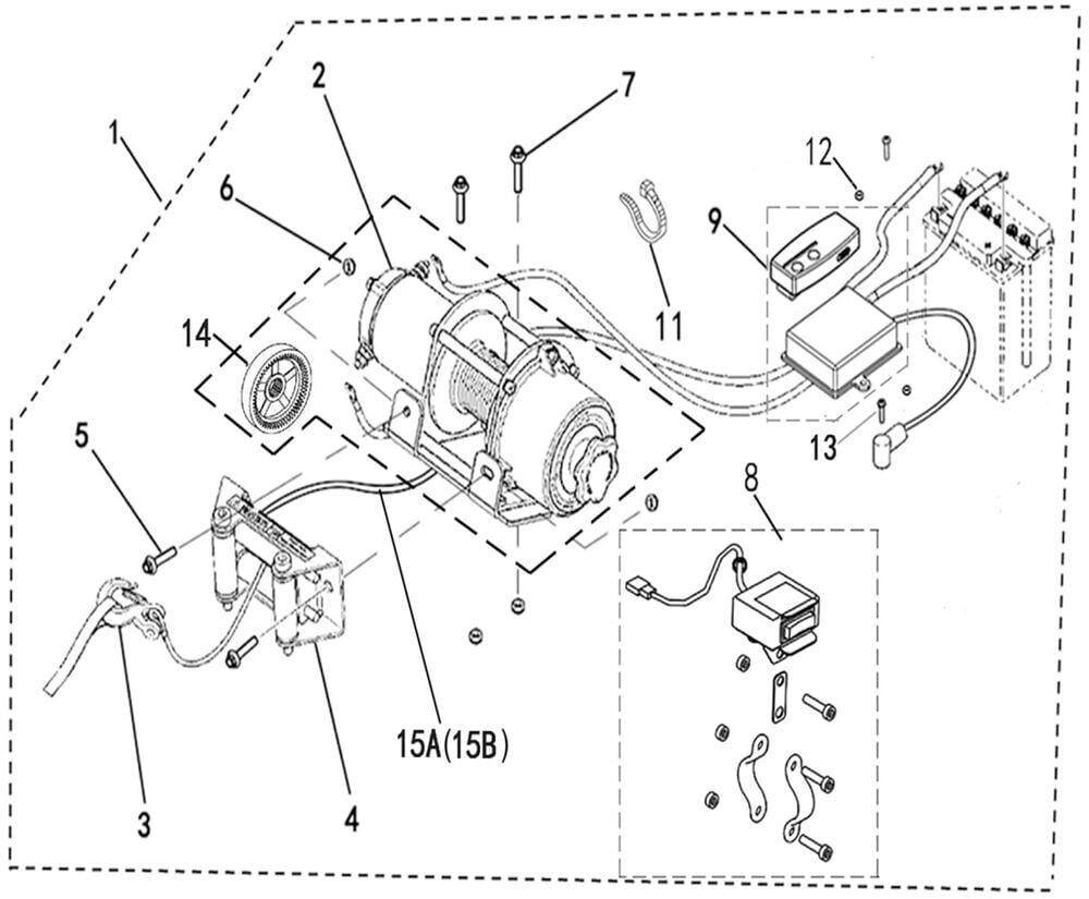 Promax 650L Vinç Motoru Komple