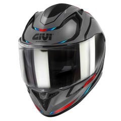 GIVI 50.8 MACH1 MAT GRİ-SİYAH-KIRMIZI KASK