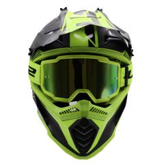 LS2 CHARGER GOGGLES MOTOKROS GÖZLÜK (IRIDIUM CAMLI) NEON SARI