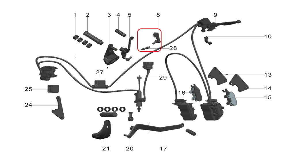 Pılder 125 Vites Pedalı