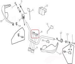 Promax 650L Gidon Üst Baglantı Braketi