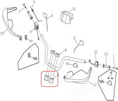 Promax 650L Gidon Alt Baglantı Braketi