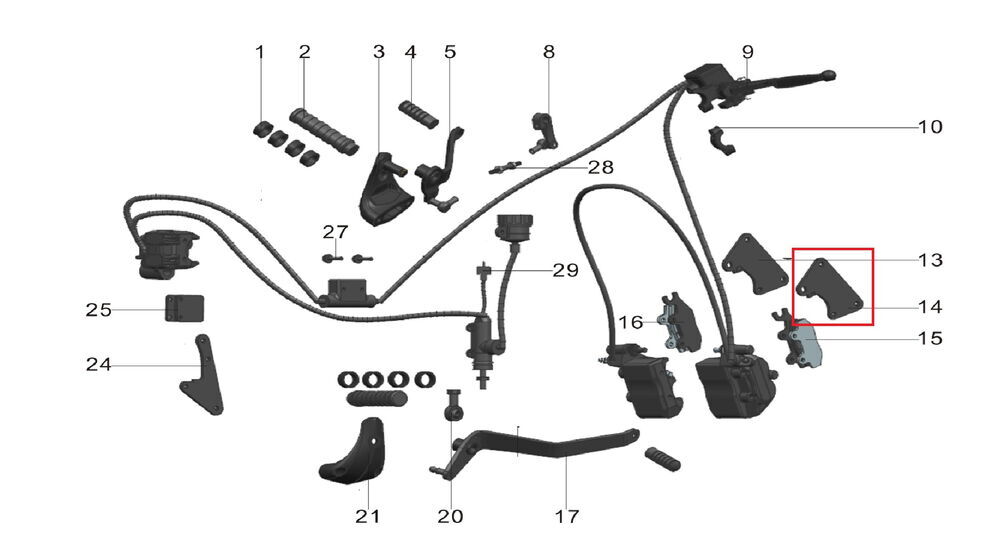 Pılder 125 Ön Fren Merkezi Alt Braketi Sağ