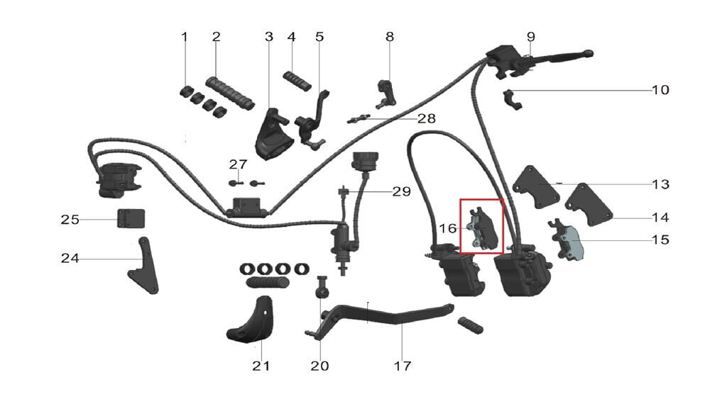Pılder 125 Ön Fren Balatası Sol