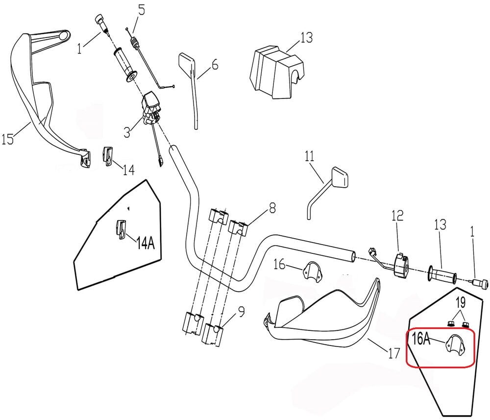Promax 650L Elcik Koruma Baglantı Ayagı Sol