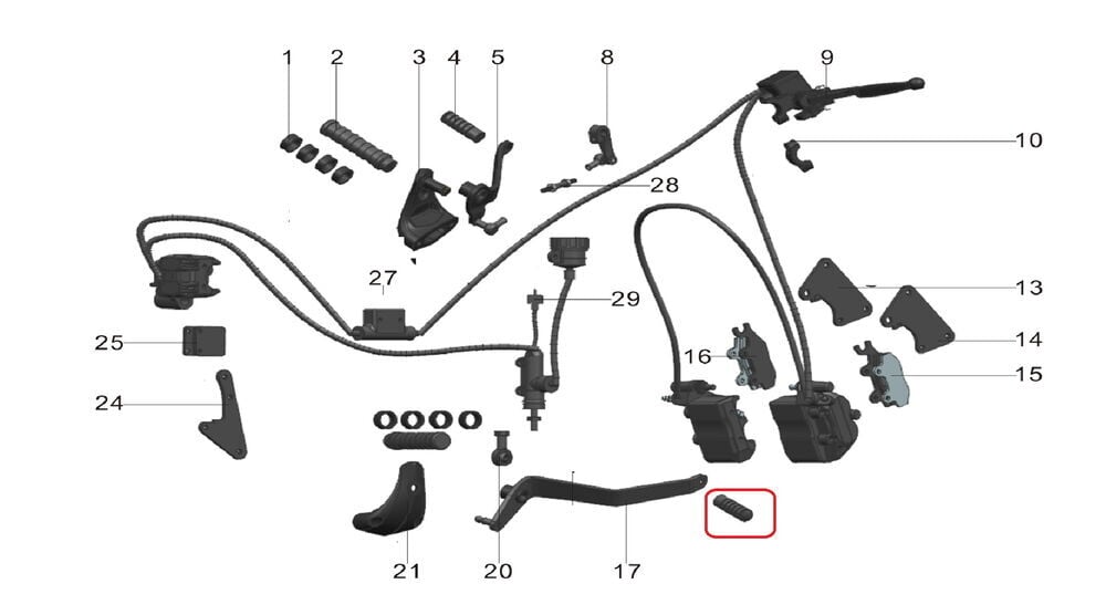 Pılder 125 Arka Fren Pedal Ucu
