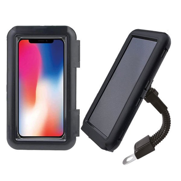 VEXO M5 Kapalı Model Su Geçirmez Ayna Bağlantılı Motosiklet Telefon Tutucu