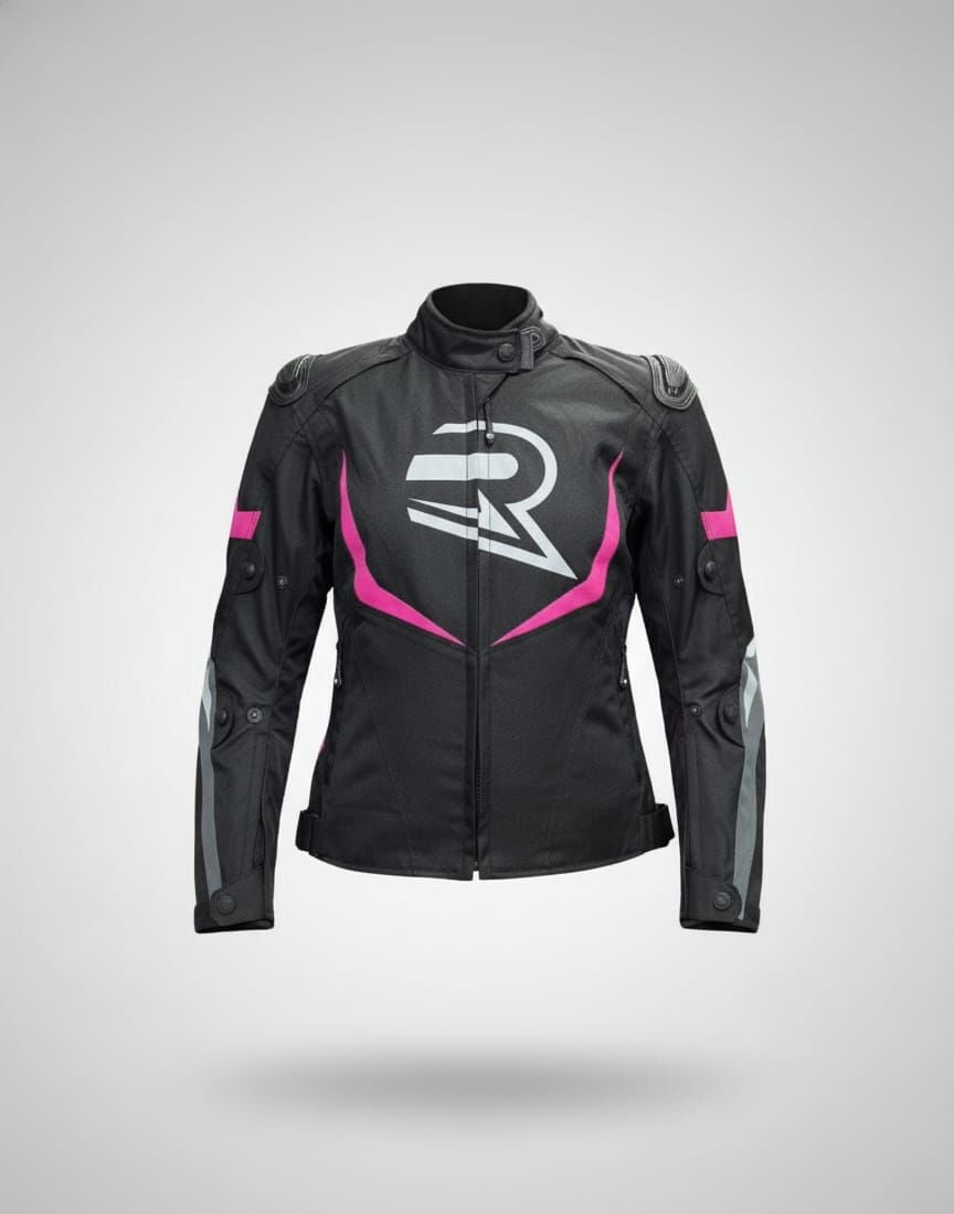 REVO SPARROW Pembe 3 Katmanlı 4 Mevsim Kadın Motosiklet Montu