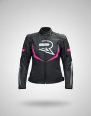 REVO SPARROW Pembe 3 Katmanlı 4 Mevsim Kadın Motosiklet Montu