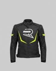REVO HAWK Neon Sarı 3 Katmanlı 4 Mevsim Unisex Motosiklet Montu