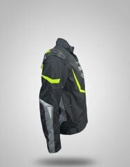 REVO HAWK Neon Sarı 3 Katmanlı 4 Mevsim Unisex Motosiklet Montu