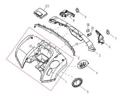 Promax 650L Arka Çamurluk Gövde Grenajı Komple Turuncu Renk