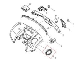 Promax 650L Benzin Kapak Alt Plastiği Sabitleme