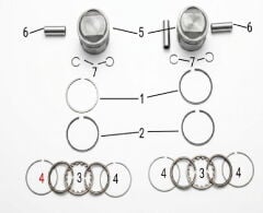 DY 250 Piston Set