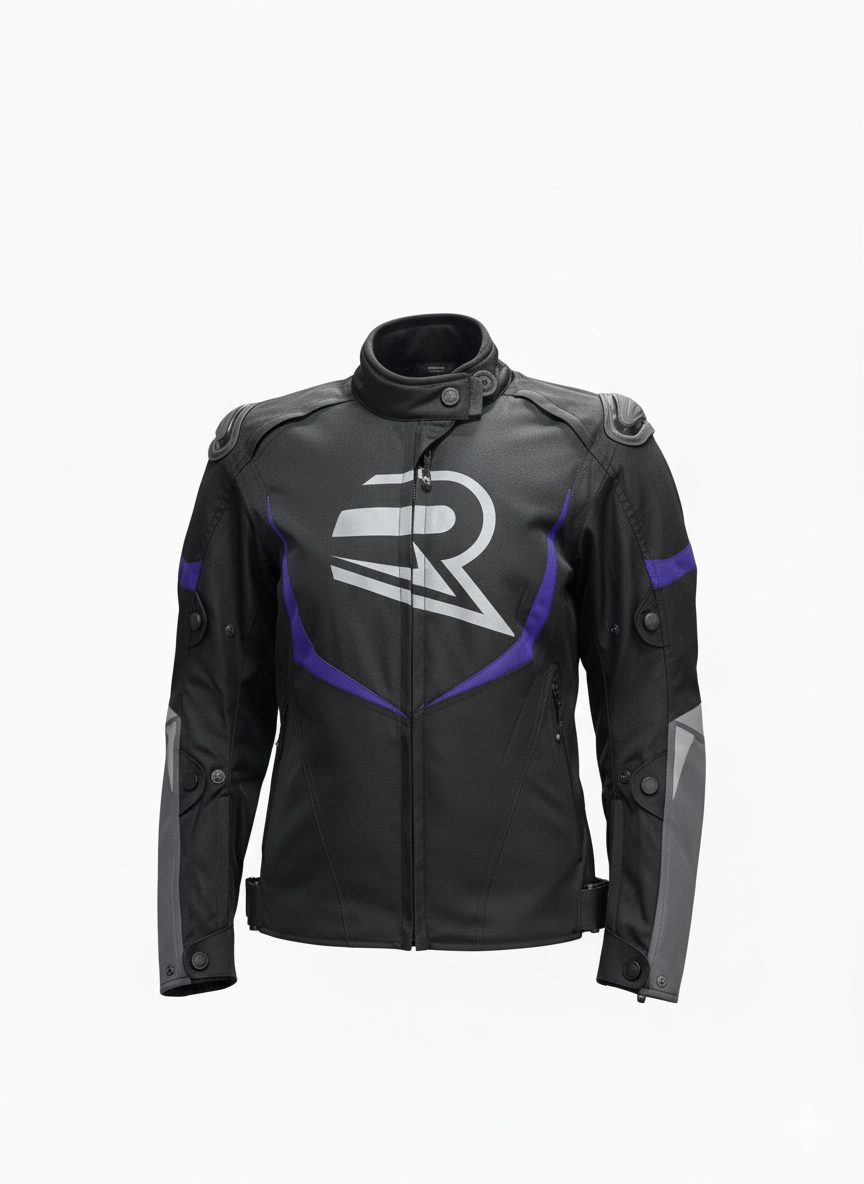 REVO SPARROW Mor 3 Katmanlı 4 Mevsim Kadın Motosiklet Montu