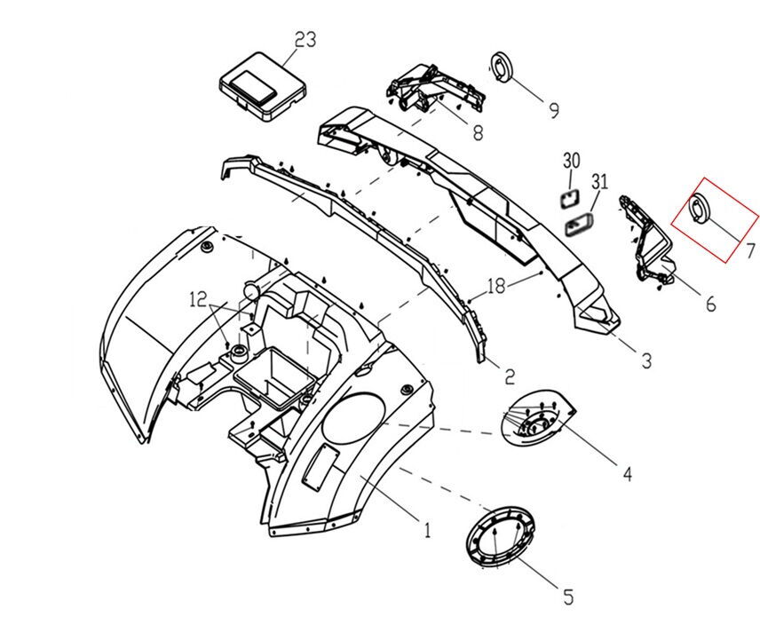 Promax 650L Arka Stop Sağ