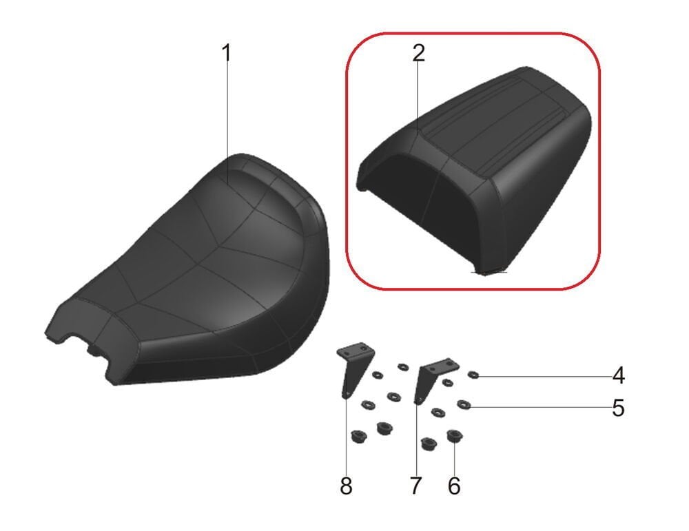 Pılder 125 Yolcu Koltuğu