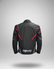 REVO HAWK Kırmızı 3 Katmanlı 4 Mevsim Unisex Motosiklet Montu