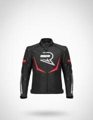 Kırmızı 3 Katmanlı 4 Mevsim Unisex Motosiklet Montu