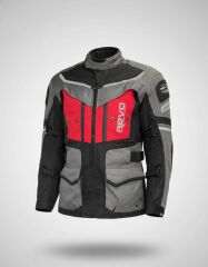 MOTOKİT Kırmızı 4 Mevsim Unisex Motosiklet Montu