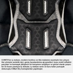 NEXX X.WST 3 FLUENCE MAT GRİ-KIRMIZI KASK