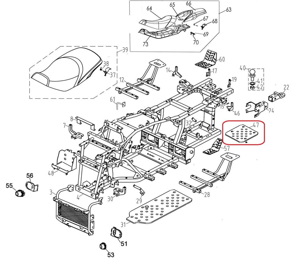 Promax 650L Arka Şanzıman Alt Koruması