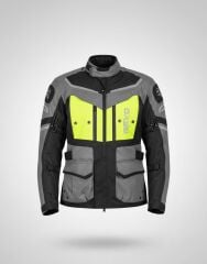 REVO STORK Neon Sarı 4 Mevsim Unisex Motosiklet Montu