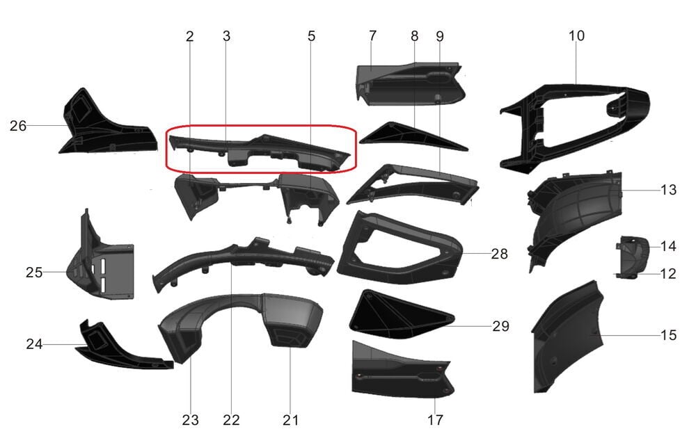 Pılder 125 Dekoratif Şerit Sol