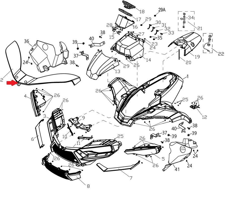 Promax 650L Ön Gögüs Üstü Kanat