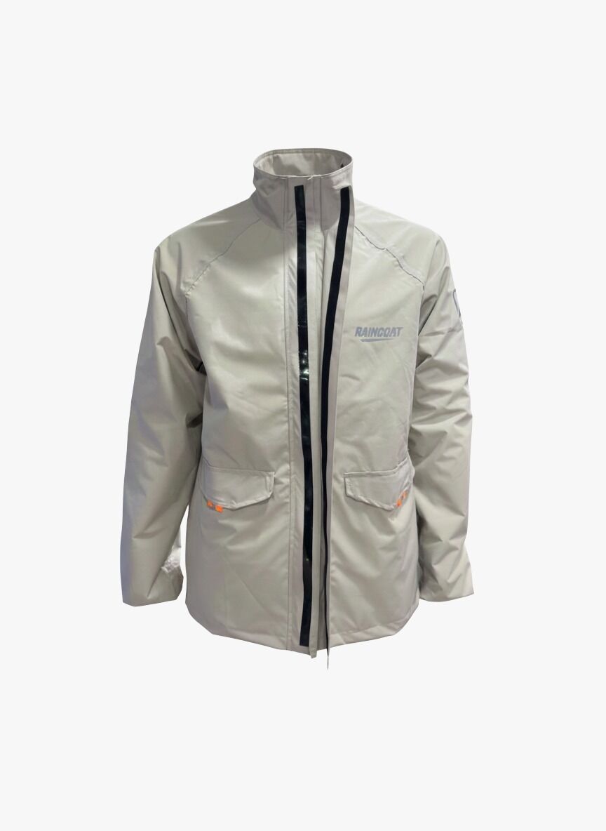 Gri Suya Dayanıklı Alt Üst Motosiklet Yağmurluk Seti – Taşıma Kılıflı, Oxford Kumaş Membranlı