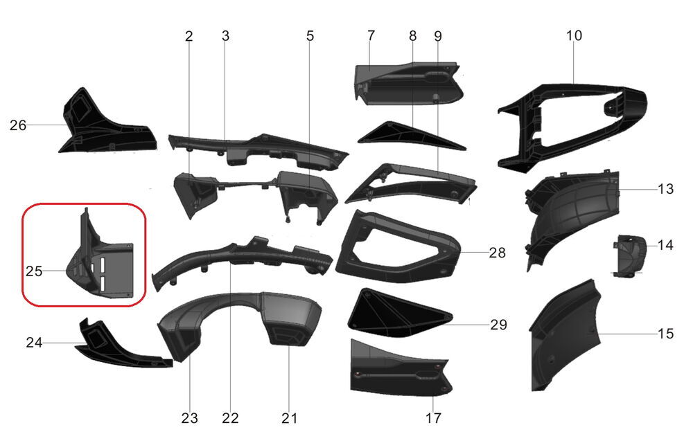 Pılder 125 Alt Koruma Plastiği