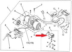 F320 VİNÇ DÜĞMESİ GİDON BAGLANTILI