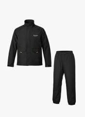 Siyah Suya Dayanıklı Alt Üst Motosiklet Yağmurluk Seti – Taşıma Kılıflı, Oxford Kumaş Membranlı