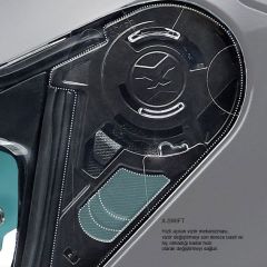 NEXX SX.100R ABISAL YEŞİL-KIRMIZI KASK