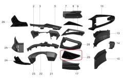 Pılder 125 Yan Kapak Alt Sol