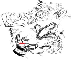 Promax 650L Ön Tampon Braket Birleştirmesi Sol