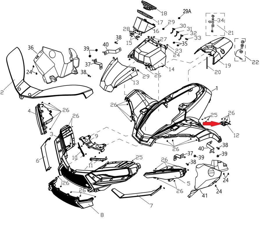 Promax 650L Ön Gögüs Sol Kapak