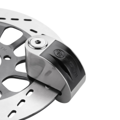 ZT6 | Gri 120 dB Alarmlı Motosiklet Disk Kilidi – IP67, Su Geçirmez, Çelik Güvenlik Kilidi